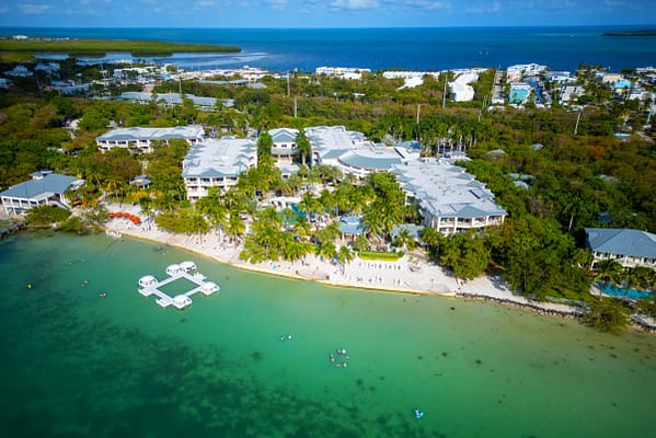 Aerial view of Playa Largo Resort in Key Largo