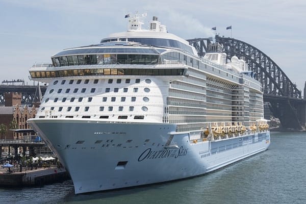 Ovation Of The Seas Docked In Sydney With Covid Cases